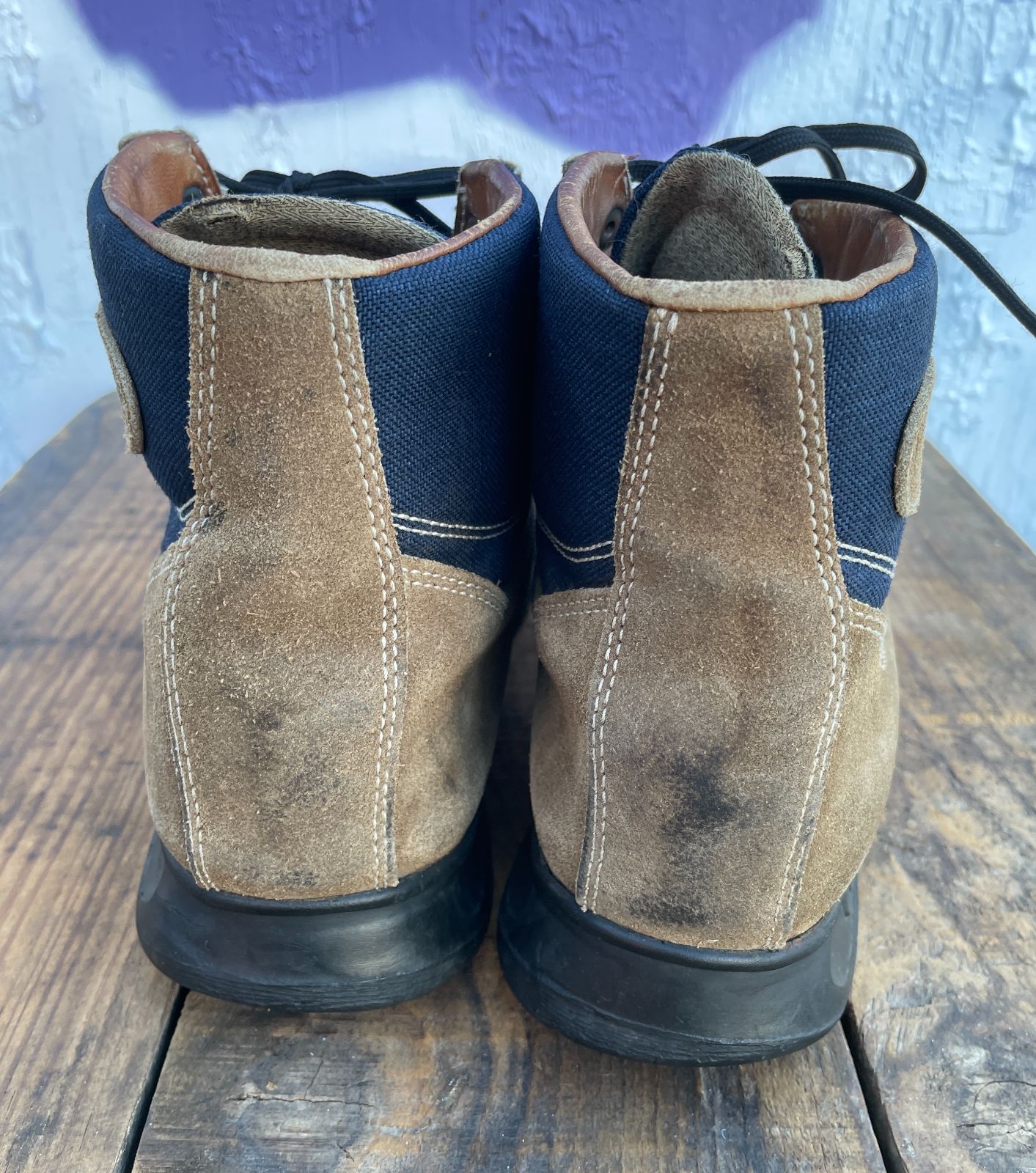 product details: AS-IS ITALIAN SUEDE HIKING BOOTS W/ GORE-TEX photo