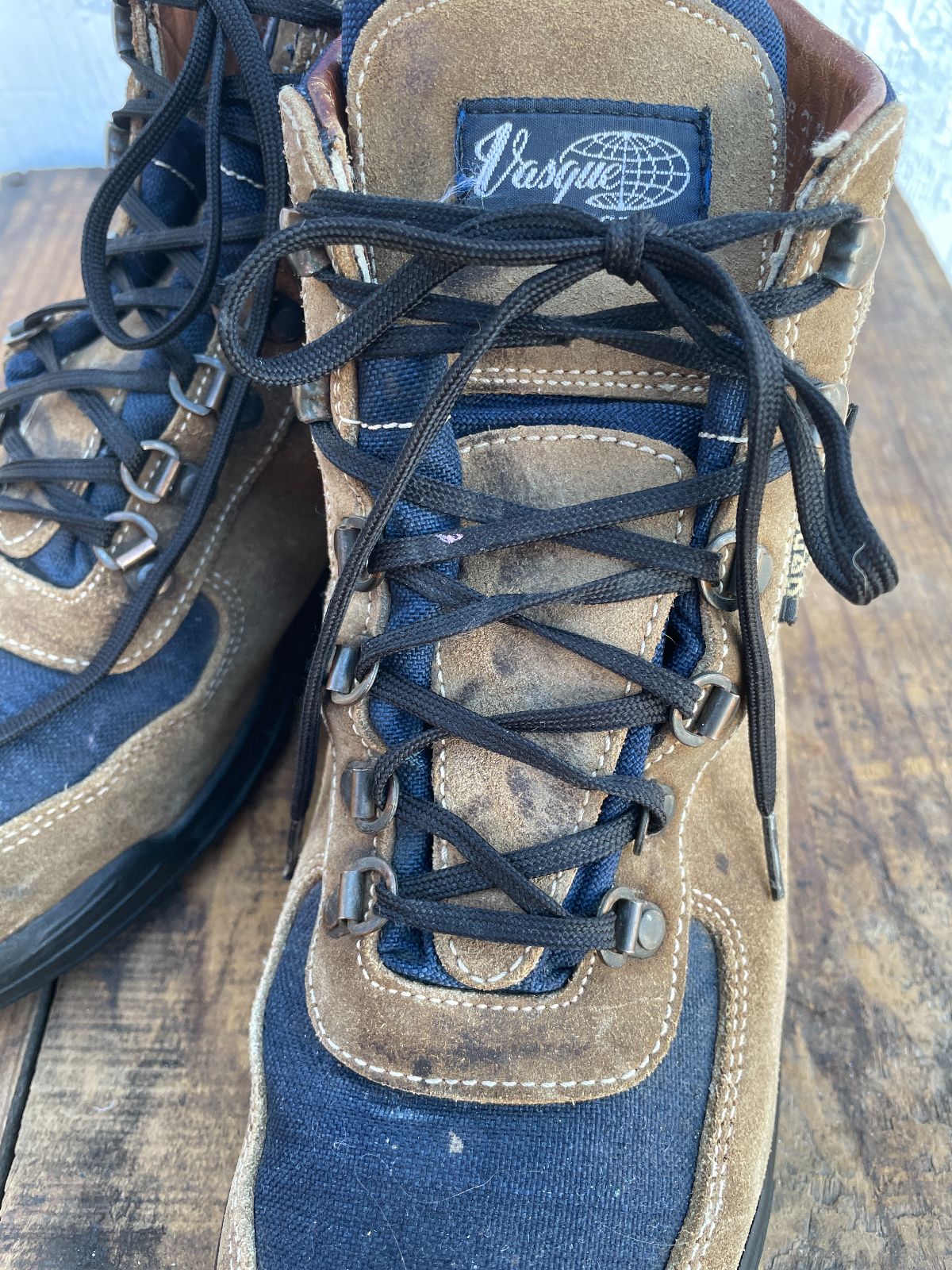 product details: AS-IS ITALIAN SUEDE HIKING BOOTS W/ GORE-TEX photo