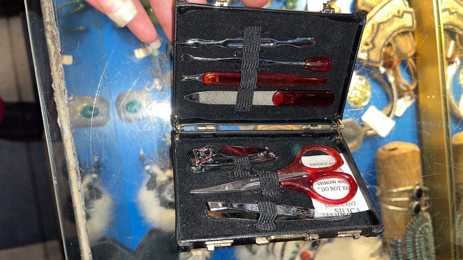 product details: SO COOL! MENS TRAVEL GROOMING KIT, MINI LOCKING SUITCASE photo