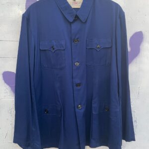 Photo detail:1990S MADE IN HONG KONG HEAVY CANVAS ZIP UP UTILITY JACKET