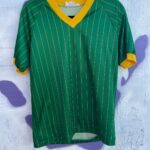 SOLID PINSTRIPED V-NECK RINGER PRACTICE SOCCER JERSEY