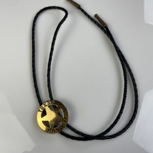 Photo detail:FUN! GOLD PLATED TEXAS RANGER  BOLO TIE