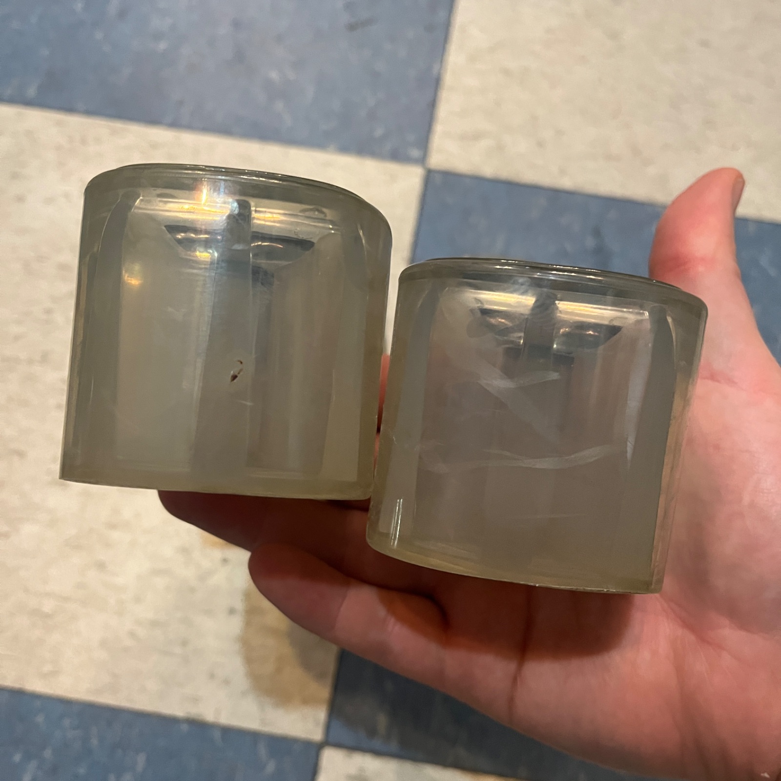 GUCCI *AS-IS* CLEAR JELLY BLOCK HEEL OPEN TOE GUCCI SANDALS in CLEAR