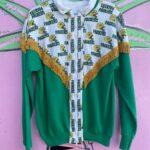 AS-IS OVER THE TOP NFL GREEN BAY PACKERS FRINGE ZIPUP SWEATSHIRT