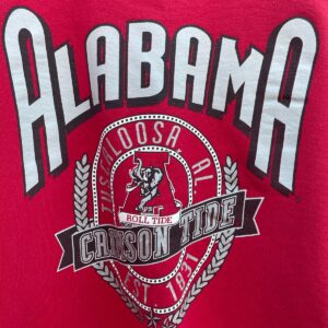 NCAA ALABAMA CRIMSON TIDE GRAPHIC CREWNECK SWEATSHIRT 100% COTTON in RED