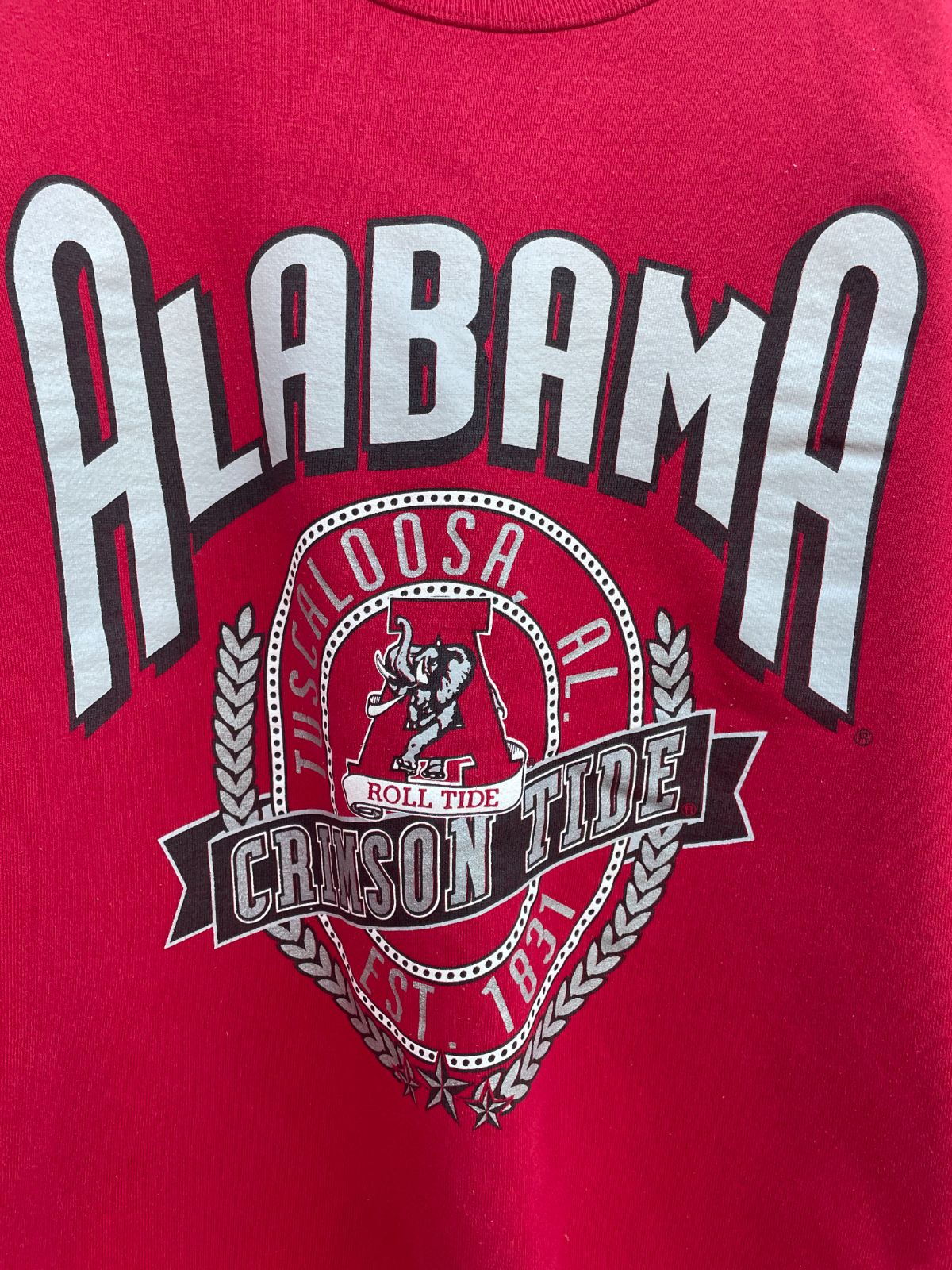 NCAA ALABAMA CRIMSON TIDE GRAPHIC CREWNECK SWEATSHIRT 100% COTTON in RED