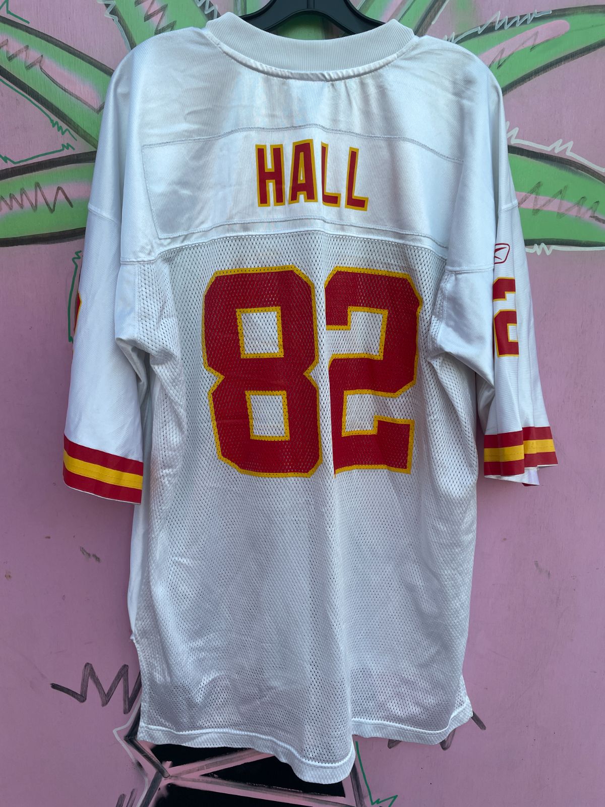 REEBOK NFL KANSAS CITY CHIEFS #82 HALL FOOTBALL JERSEY in WHITE, RED, YELLOW
