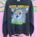 NFL PITTSBURGH STEELERS STEEL CURTAIN GRAPHIC PULLOVER SWEATSHIRT