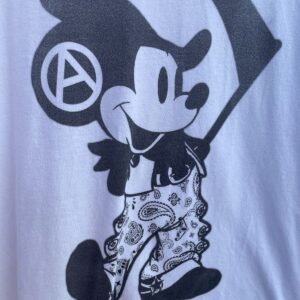 COMFORT COLORS *AS-IS* MICKEY REAPER W/ PAISLEY PANTS GRAPHIC T-SHIRT in WHITE