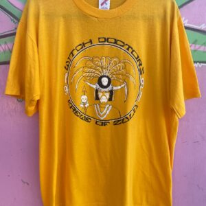 JERZEES 1991 WITCH DOCTORS KREWE OF ZULU SINGLE STITCH T-SHIRT in YELLOW