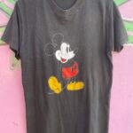 CLASSIC! EARLY 1980S PERFECTLY FADED MICKEY MOUSE GRAPHIC SINGLE STITCH T-SHIRT
