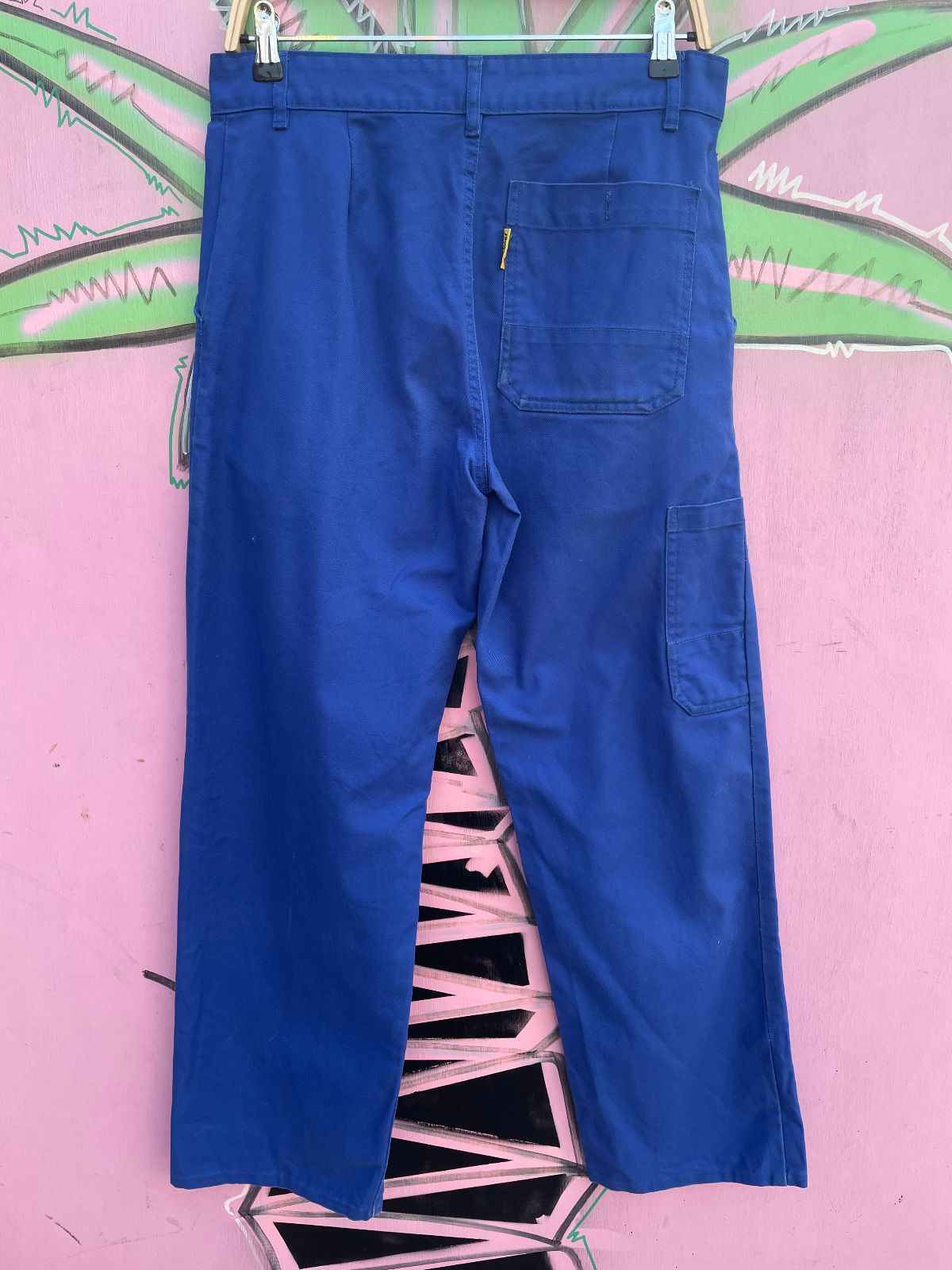 MOLINEL DEEP INDIGO COTTON FRENCH WORKWEAR PANTS in BLUE