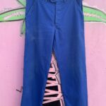 DEEP INDIGO COTTON FRENCH WORKWEAR PANTS