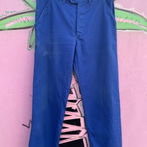 MOLINEL DEEP INDIGO COTTON FRENCH WORKWEAR PANTS in BLUE
