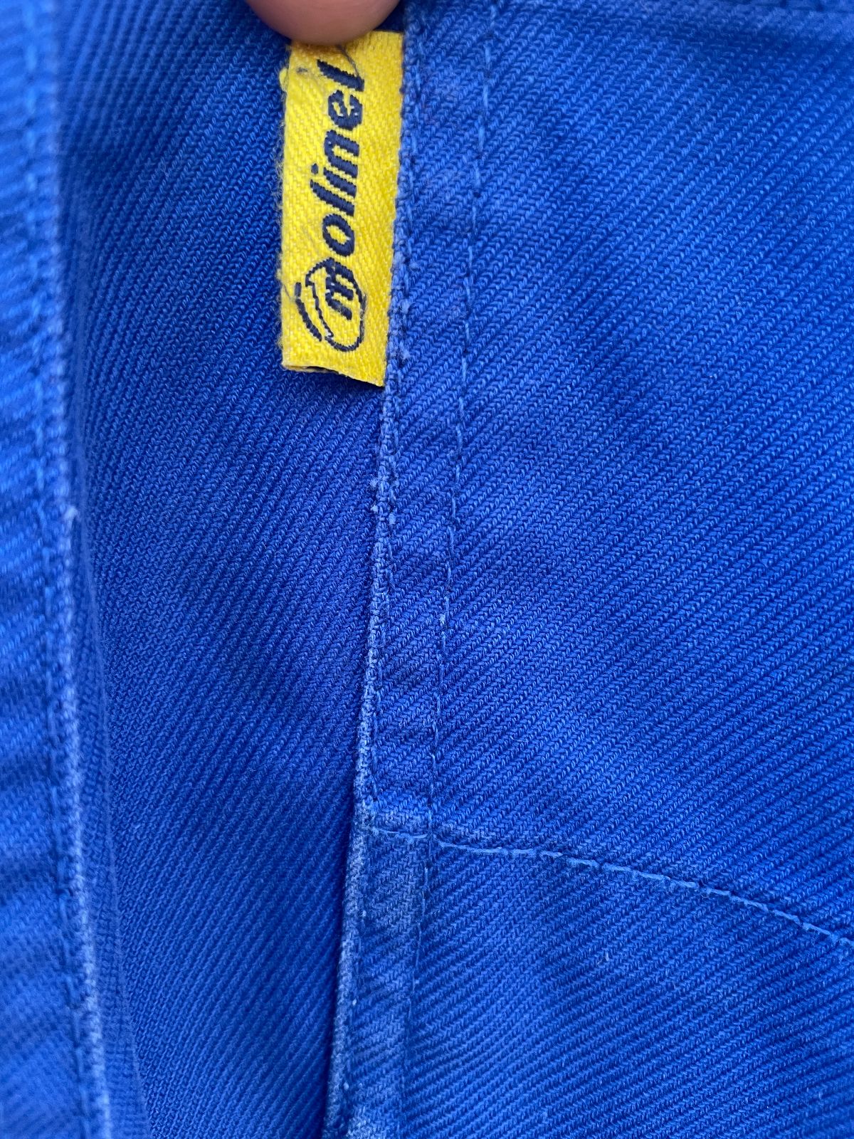 MOLINEL DEEP INDIGO COTTON FRENCH WORKWEAR PANTS in BLUE