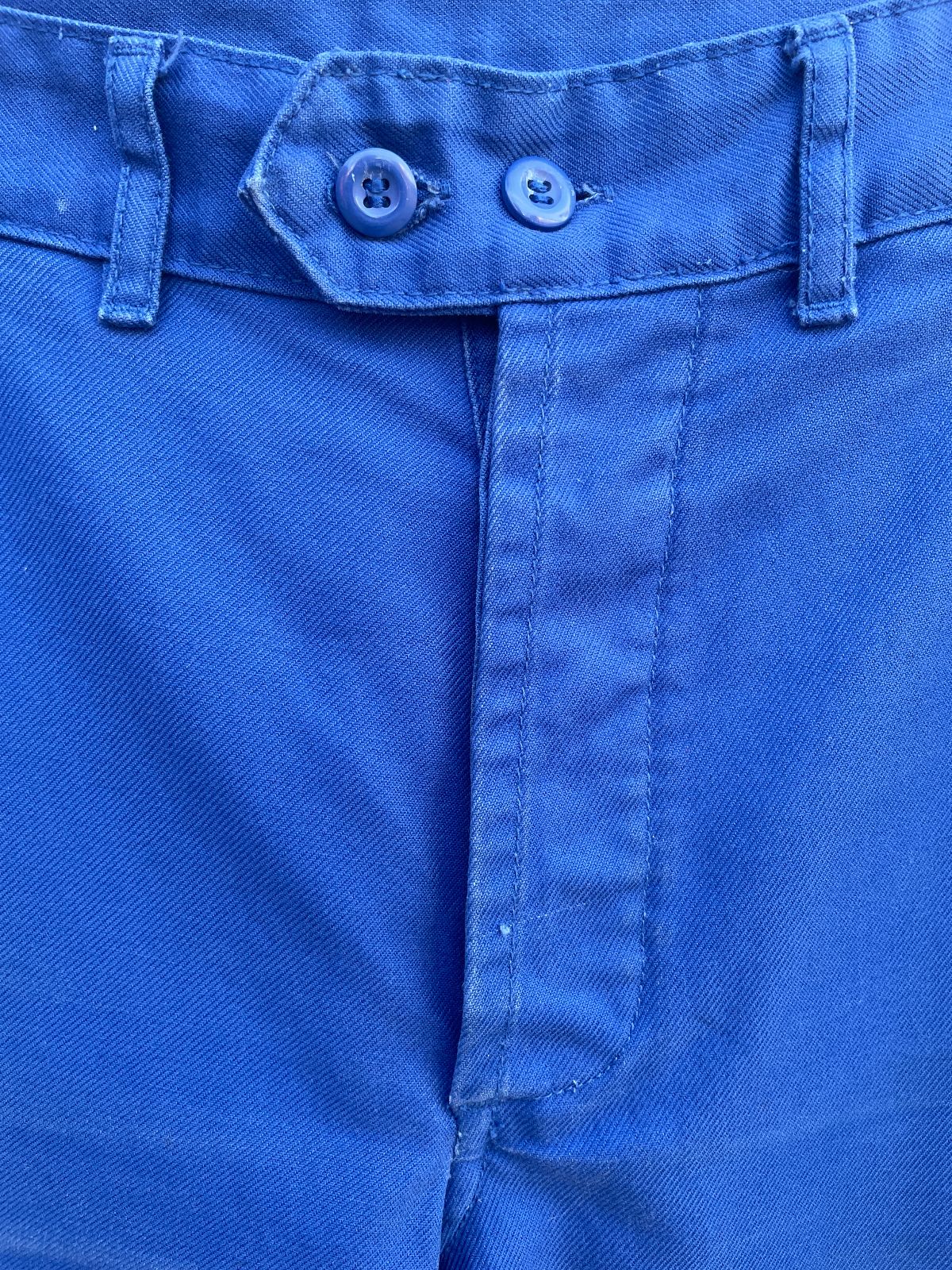 MOLINEL DEEP INDIGO COTTON FRENCH WORKWEAR PANTS in BLUE