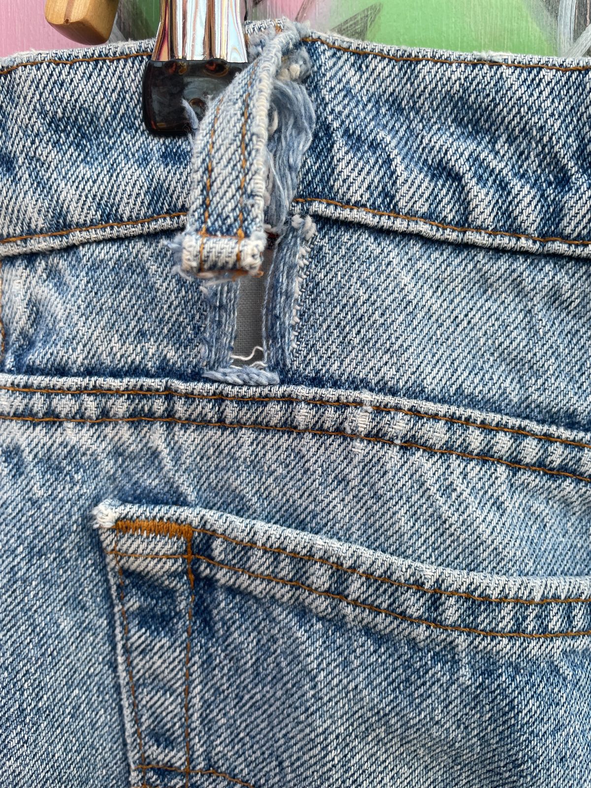 LEVIS AS-IS CLASSIC LEVIS DENIM PANTS MADE IN USA in BLUE