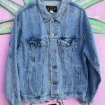 CLASSIC MEDIUM WASH HARLEY DAVIDSON OVERSIZED DENIM JACKET
