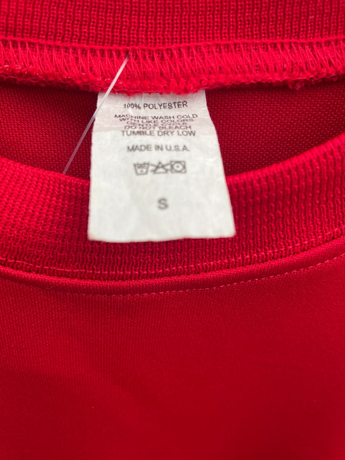 MADE IN USA 1990S STRIPED HOCKEY STYLE JERSEY in RED, WHITE