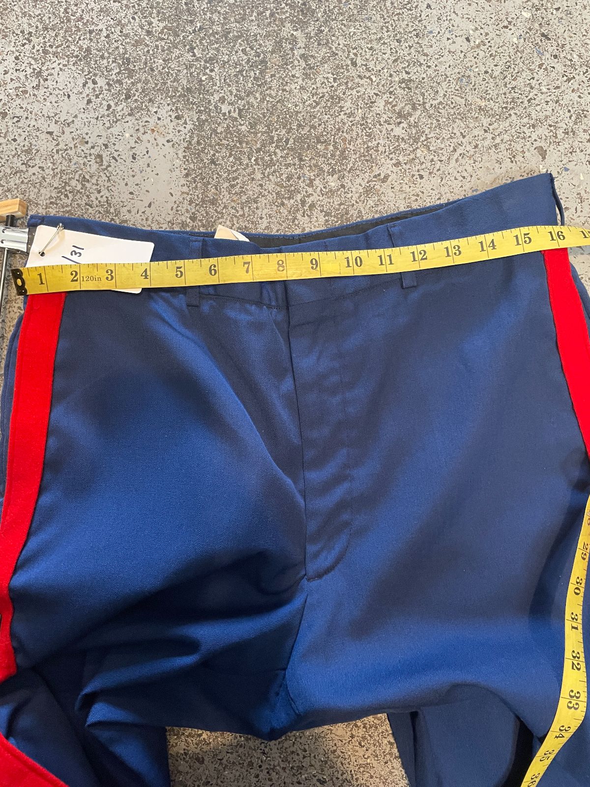 USMC MARINE CORPS DRESS BLUES TROUSERS PANTS BLOOD STRIPE DSCP in BLUE, RED