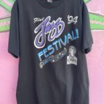 DEADSTOCK 1994 FLINT JAZZ FESTIVAL SPONSORED BY KING KOBRA SINGLE STITCH T-SHIRT