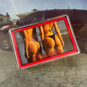 CALIFORNIA BIKINI BOTTOMS PLAYING CARDS in RED, YELLOW, BLACK