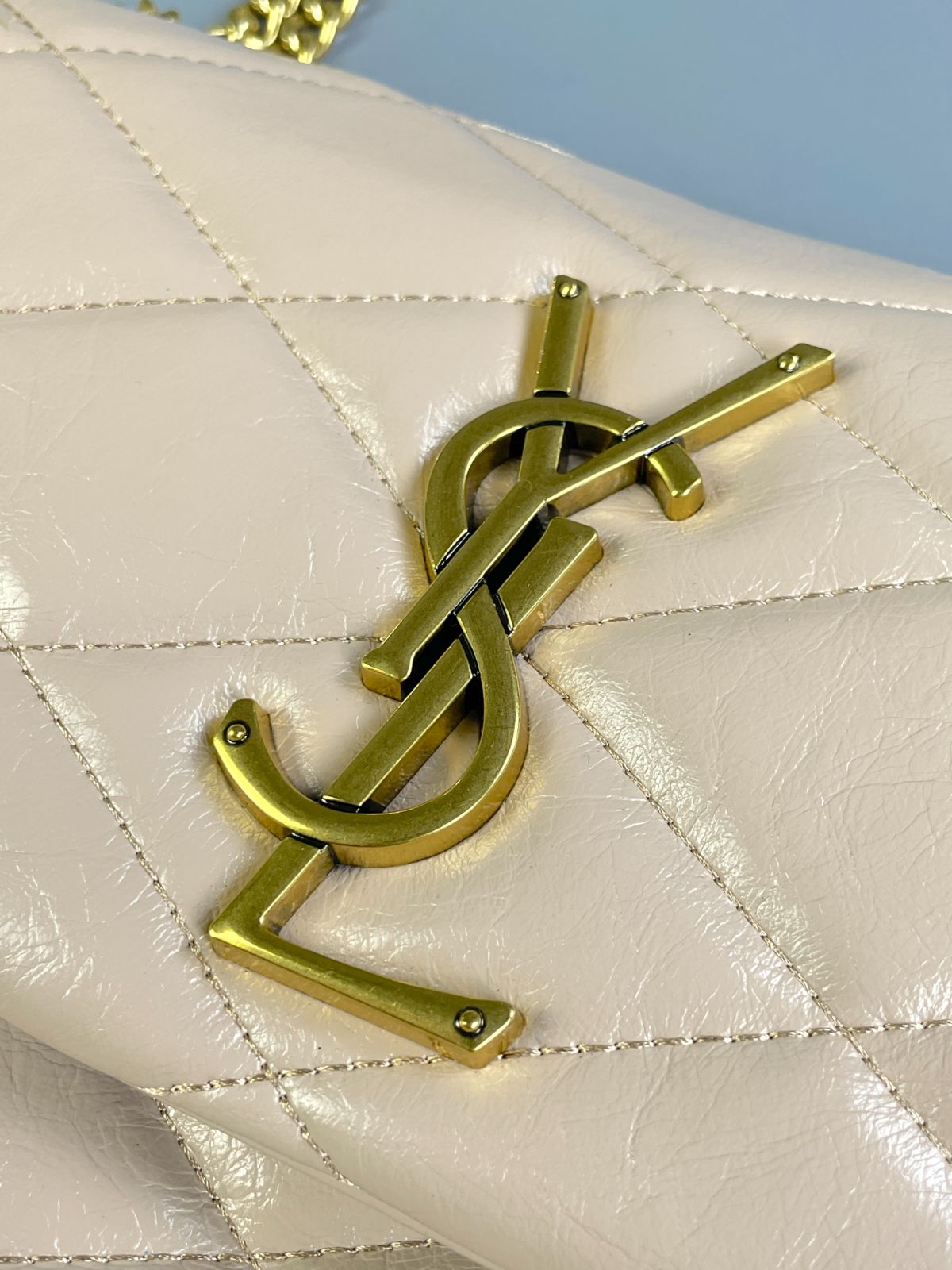 YSL BEAUTIFUL! FAUX YSL DOUBLE FLAP QUILTED LEATHER SHOULDER BAG, ADJUSTABLE DOUBLE CHAIN HANDLE in PINK