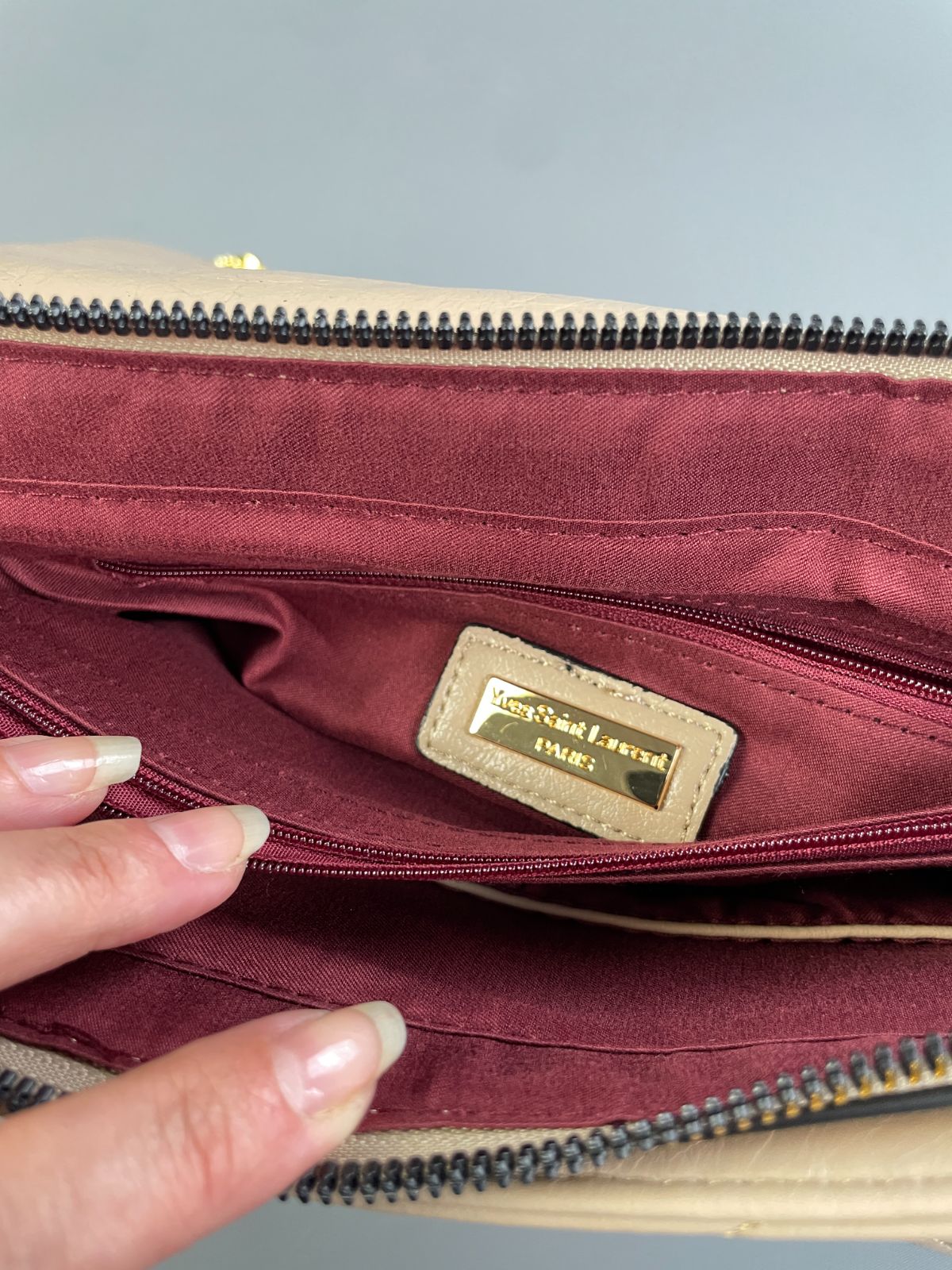 YSL BEAUTIFUL! FAUX YSL DOUBLE FLAP QUILTED LEATHER SHOULDER BAG, ADJUSTABLE DOUBLE CHAIN HANDLE in PINK