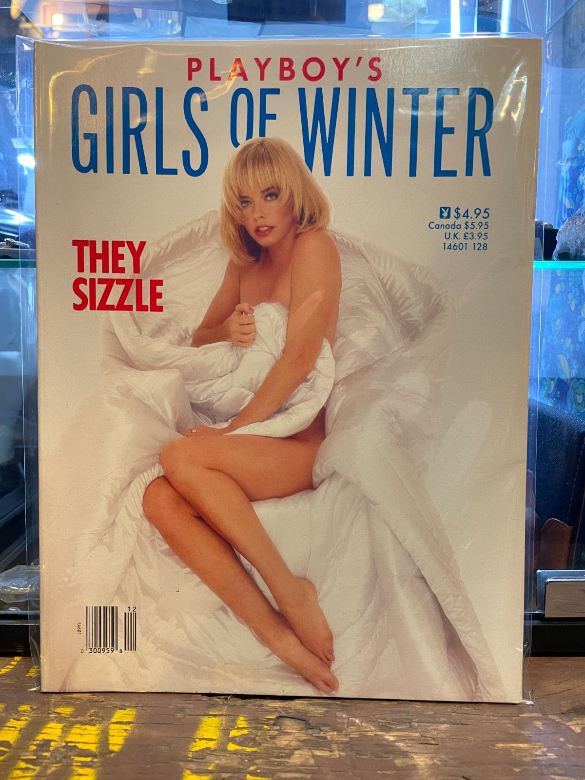 playboy PLAYBOY MAGAZINE GIRLS OF WINTER THEY SIZZLE in WHITE, PINK