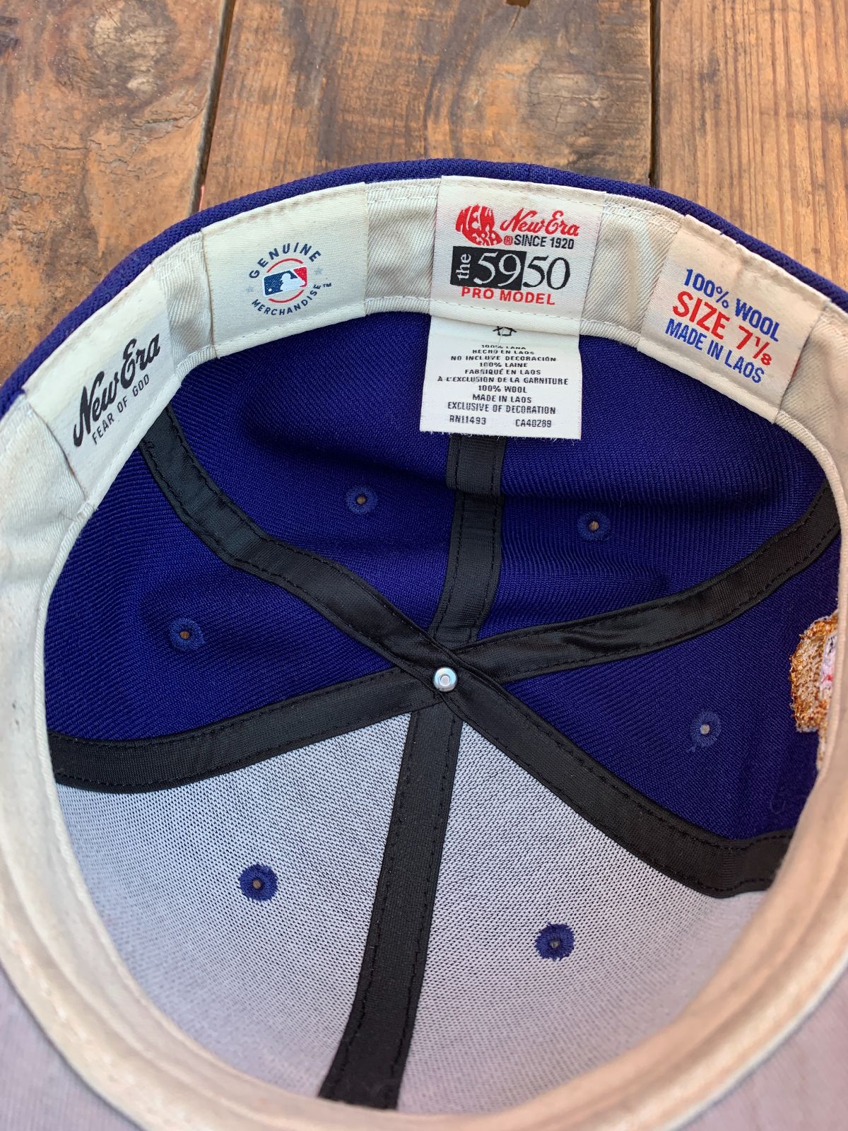 FEAR OF GOD FEAR OF GOD LOS ANGELES DODGERS WORLD FITTED HAT SERIES 2024 in BLUE