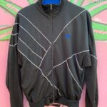 1990S GREY TAG FULL ZIP TRACK JACKET MESH PANELS