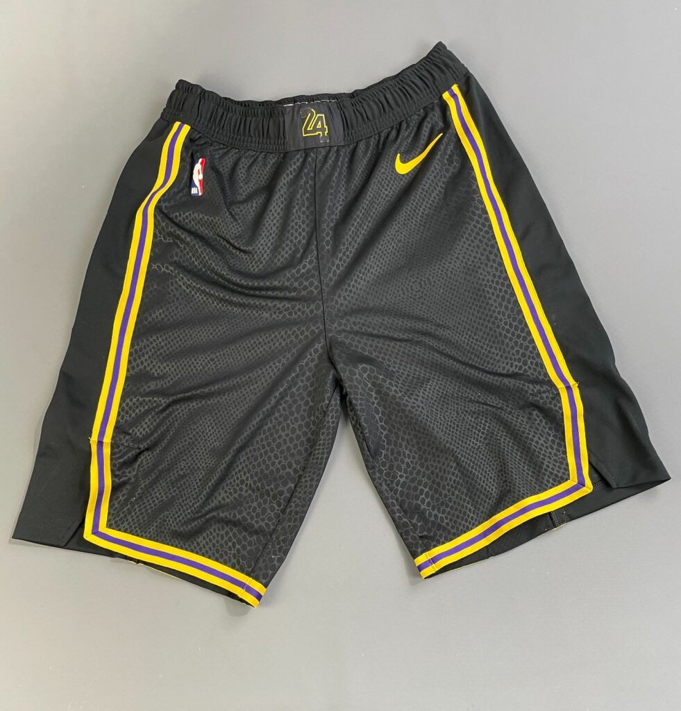 BLACK MAMBA KOBE LAKERS CITY EDITION NBA BASKETBALL SHORTS 2020