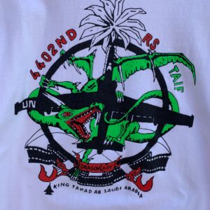 HANES NEON PRINT SINGLE STITCH T-SHIRT - KING FAHAD SAUDI ARABIA in WHITE