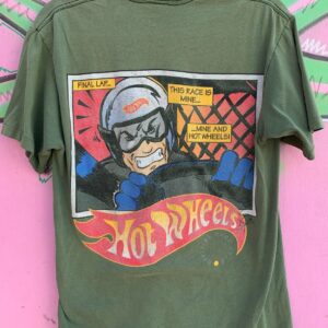 HOTWHEELS HOTWHEELS COMIC RACER GRAPHIC SINGLE STITCH T-SHIRT in GREEN