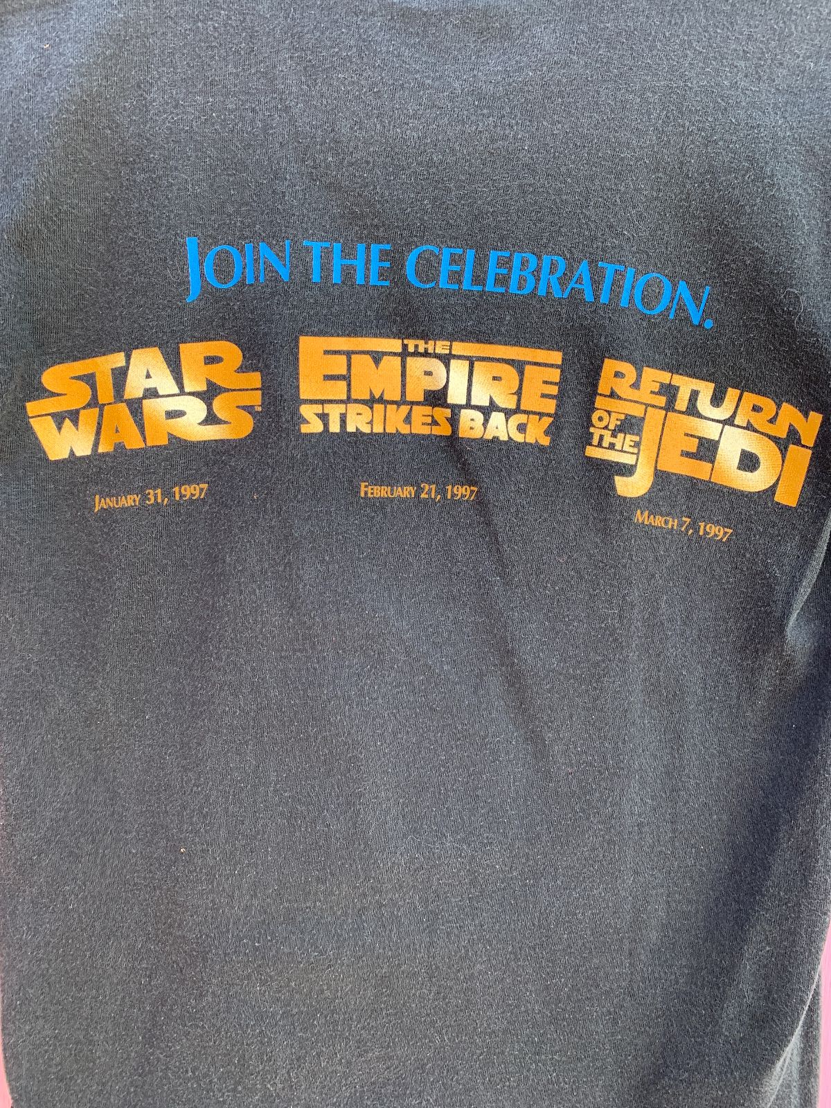 MURINO 1997 STARWARS THE TRILOGY SCREENING PROMO T-SHIRT in BLACK