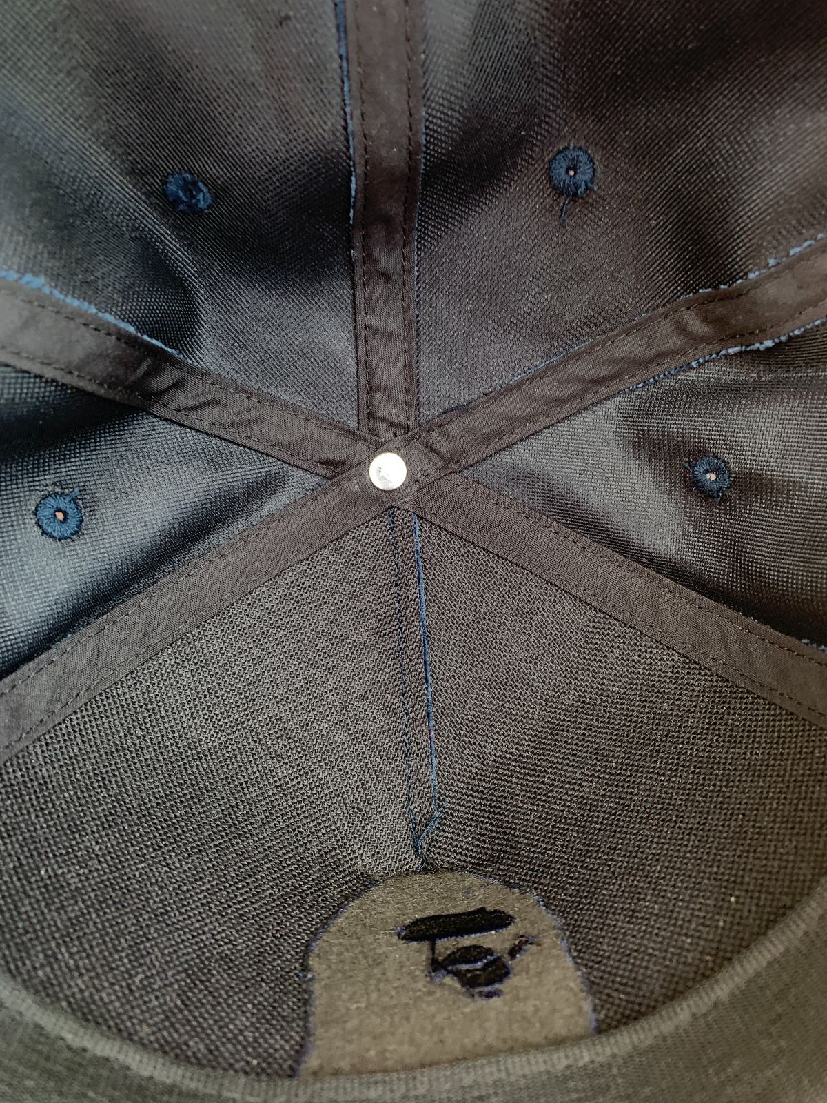 A BATHING APE MADE IN JAPAN - EMBROIDERED BAPE SNAPBACK HAT in BLUE