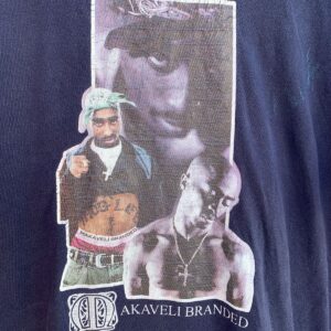 MAKAVELI BRANDED TUPAC MAKAVELI BRANDED GRAPHIC T-SHIRT in BLUE