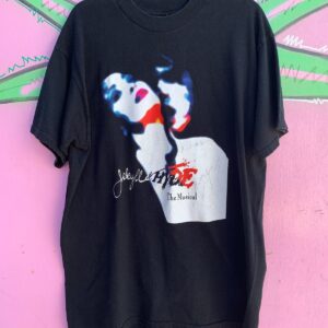 FRUIT OF THE LOOM 1990S JEKYLL AND HYDE THE MUSICAL PROMO T-SHIRT BOXY FIT in BLACK