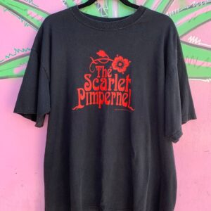 MARK 1997 THE SCARLET PIMPERNEL THEATRICAL PROMO T-SHIRT in BLACK, RED
