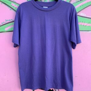 FASHION GEAR THICK BLANK SINGLE STITCH T-SHIRT in PURPLE