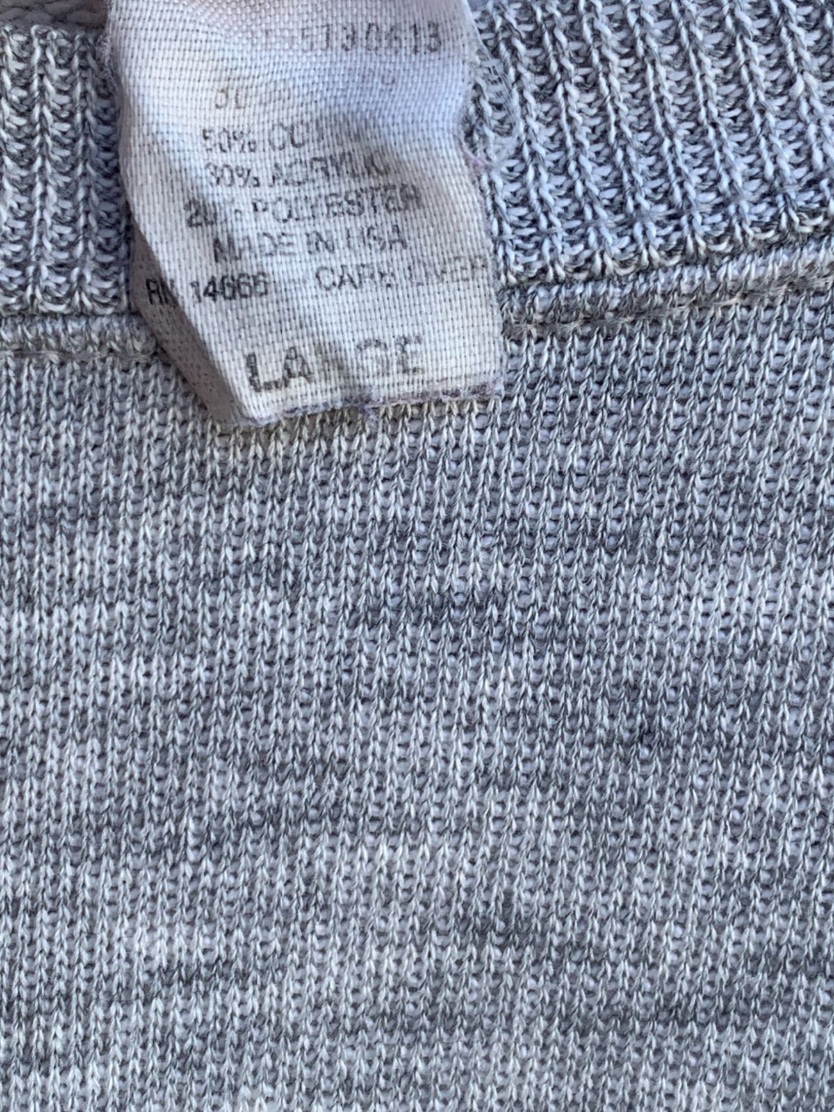 USA OLYMPICS CLASSIC! 1980S HEATHER GREY FRENCH TERRY PULLOVER SWEATSHIRT EMBROIDERED LOGO in GREY