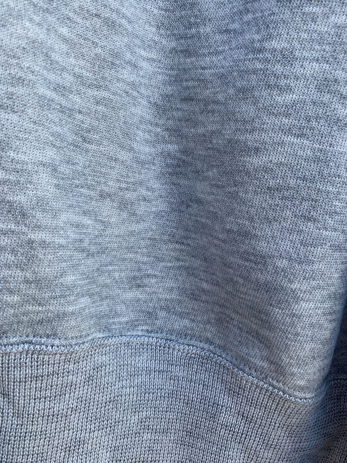 USA OLYMPICS CLASSIC! 1980S HEATHER GREY FRENCH TERRY PULLOVER SWEATSHIRT EMBROIDERED LOGO in GREY