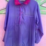 1990S BASIC NYLON RIPSTOP PULLOVER 2-TONE WINDBREAKER JACKET