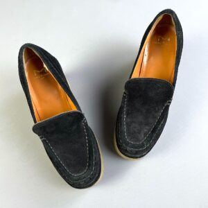 MARC FISHER *AS-IS* ADORBS!!! SUEDE PLATFORM GUM SOLE OXFORDS in BLACK, TAN