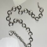 1990S HIGH POLISHED CIRCLE CHAIN LINK BELT