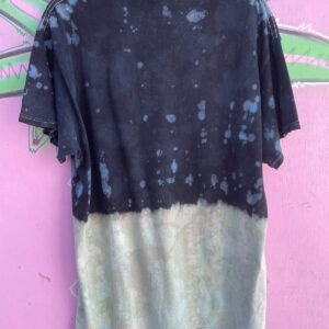 SNOOP DOG DOGGYSTYLE ALBUM COVER GRAPHIC T-SHIRT W/ BLEACH SPLIT DYE in BLACK, MULTI