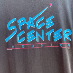 SCREEN STARS DEADSTOCK 1992 SPACE CENTER HOUSTON SINGLE STITCH T-SHIRT in BLACK