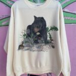 BEAR CUB IN NATURE BY HABEKKE THOMPSON GRAPHIC SWEATSHIRT