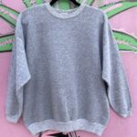 HEAVY HEATHER GRAY BLANKS PULLOVER SWEATSHIRT