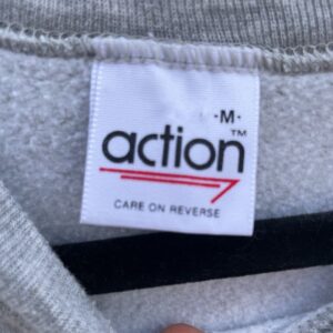 ACTION AS-IS SUPER SOFT GRAY BLANK RAGLAN SWEATSHIRT in GRAY